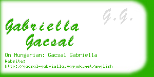 gabriella gacsal business card